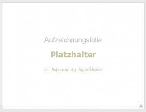 Platzhalter in Projektvorlagen