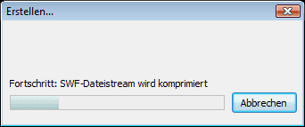 SWF-Komprimierung bei Erzeugung der Vorschau