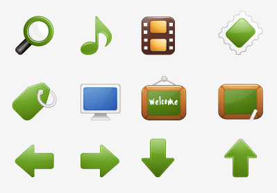 Auszug vom Iconset "Milky"