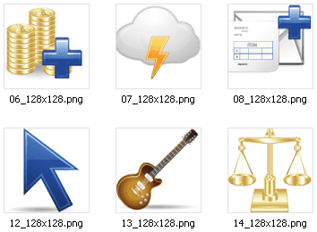 Auszug vom Iconset "Finance and Applications"