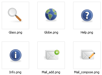 Auszug vom Iconset "Quarz"