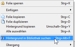 Hintergrund in Bibliothek suchen