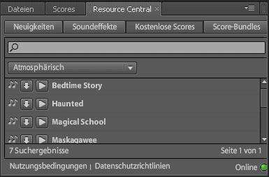 Kostenlose Soundeffekte und Scores