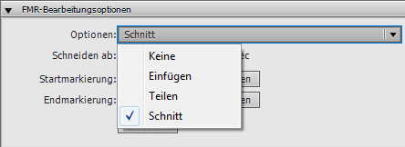 FMR-Bearbeitung in den Folieneigenschaften