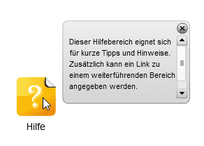 Hilfe-Widget