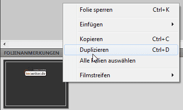 Folienmaster duplizieren