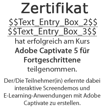 Zertifikatstext