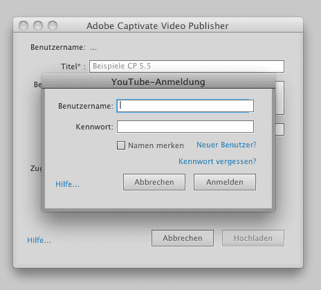 Der Video Publisher in Captivate 5.5