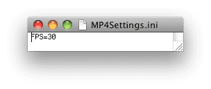 Inhalt der Datei MP4Settings.ini