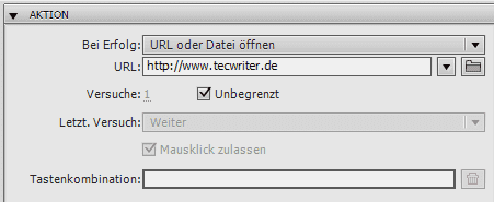 URL eintragen