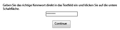 Kennwortabfrage