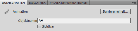 Eigenschaften der Animationen