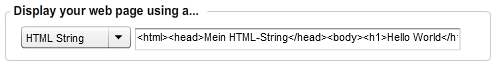 HTML-String