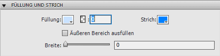 Füllung und Strichbreite