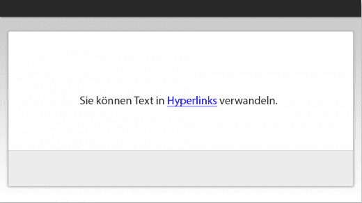 Text als Hyperlink