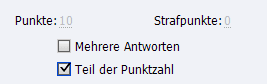 Straf- und Teilpunkte