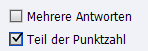 Teil der Punktzahl