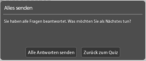 Alle Fragen beantwortet