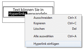 Hyperlink einfügen