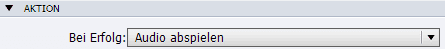 Die Aktion "Audio abspielen"