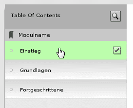 Bearbeitetes Kapitel auswählen