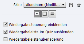 Wiedergabeleiste auf Quizfolien ausblenden