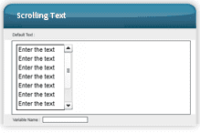 Die Interaktion "Scrolling Text"