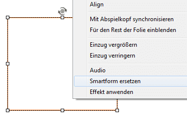 Smartform ersetzen