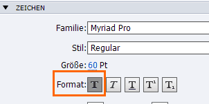 Text über die Schaltfläche "Fett" formatieren