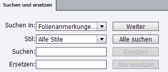 In Folienanmerkungen suchen