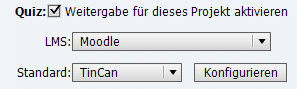 Moodle- sowie Tin Can-Unterstützung