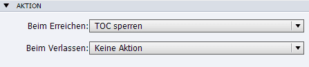 Die Aktion "TOC sperren"