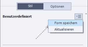 Form speichern