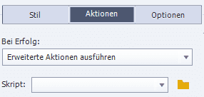 Der Tab Aktionen