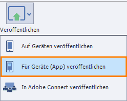 Veröffentlichen über PhoneGap