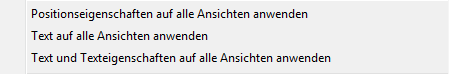 Funktion um Eigenschaften auf alle Ansichten anzuwenden