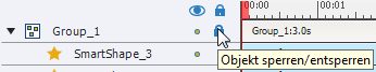 Alle Objekte in der Gruppe sperren/entsperren