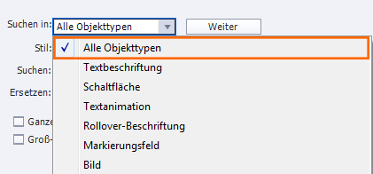 Suchen in: Alle Objekttypen