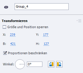 Eigenschaften einer Objektgruppe