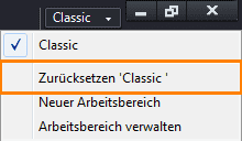 Zurücksetzen 'Classic'