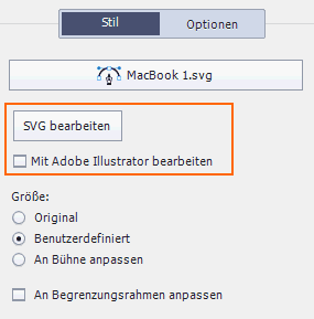 Schnittstelle zu Adobe Illustrator