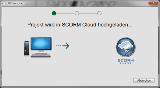 In SCORM Cloud hochladen