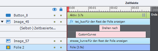 Effekte in der Zeitleiste