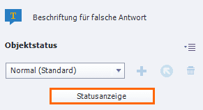 Statusanzeige öffnen