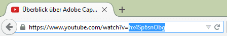 Youtube Video ID markieren