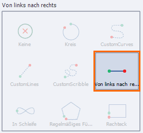 Von links nach rechts wählen