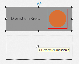 Intelligentes Verschieben des Objekts