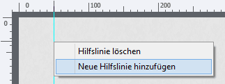 Hilfslinie aus Hilfslinie