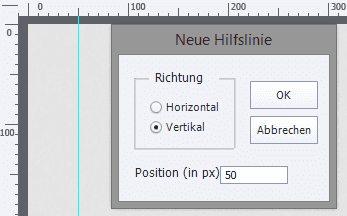 Lineale und Hilfslinien