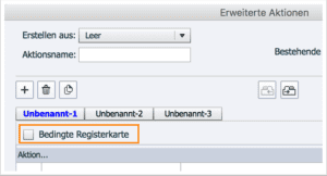 Bedingte Registerkarte